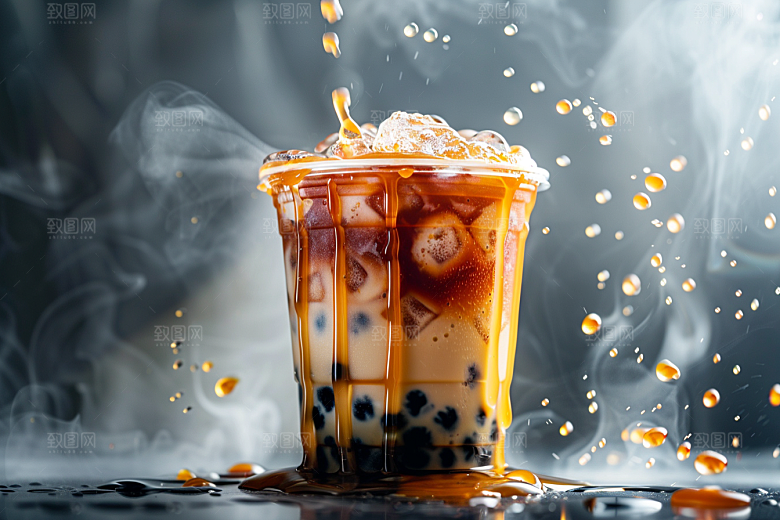 奶茶果茶休闲摄影图