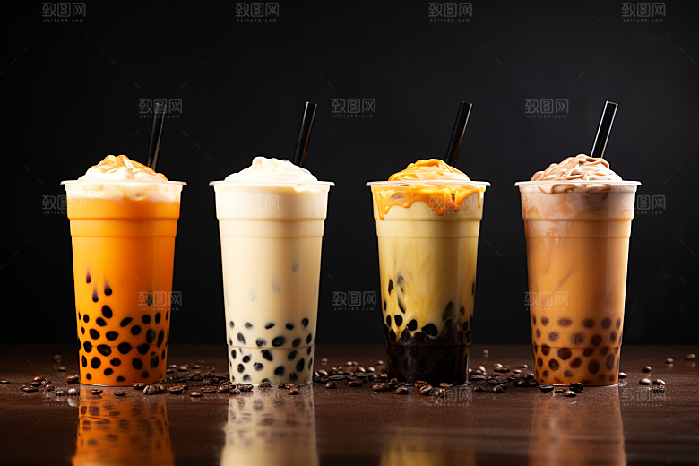 奶茶广告温暖摄影图