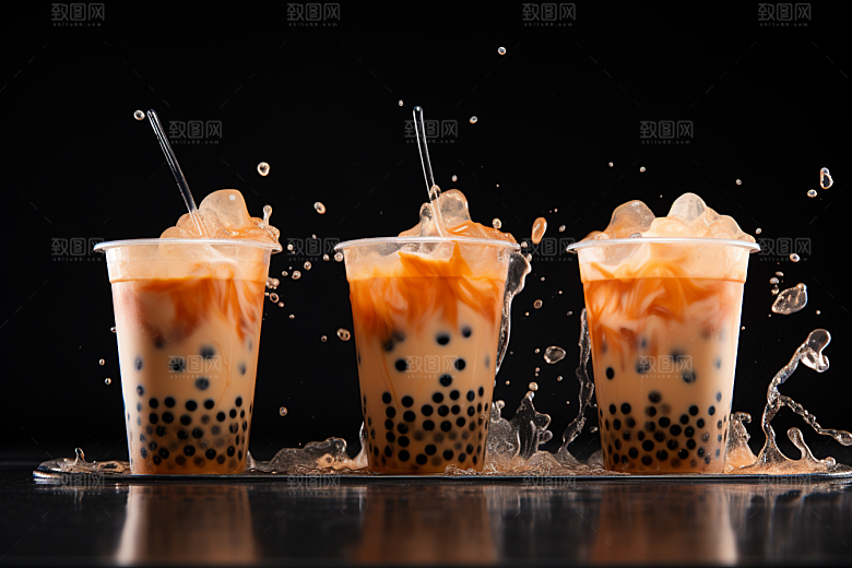 奶茶饮料高清摄影图