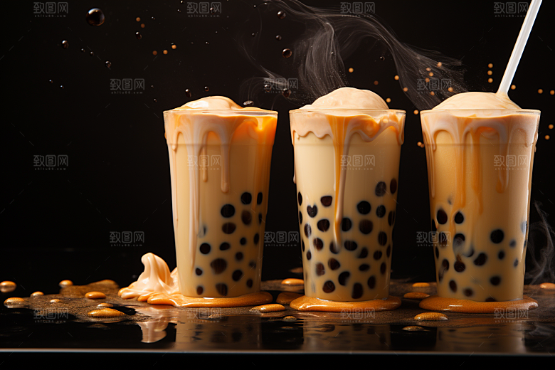 奶茶卡路里休闲摄影图