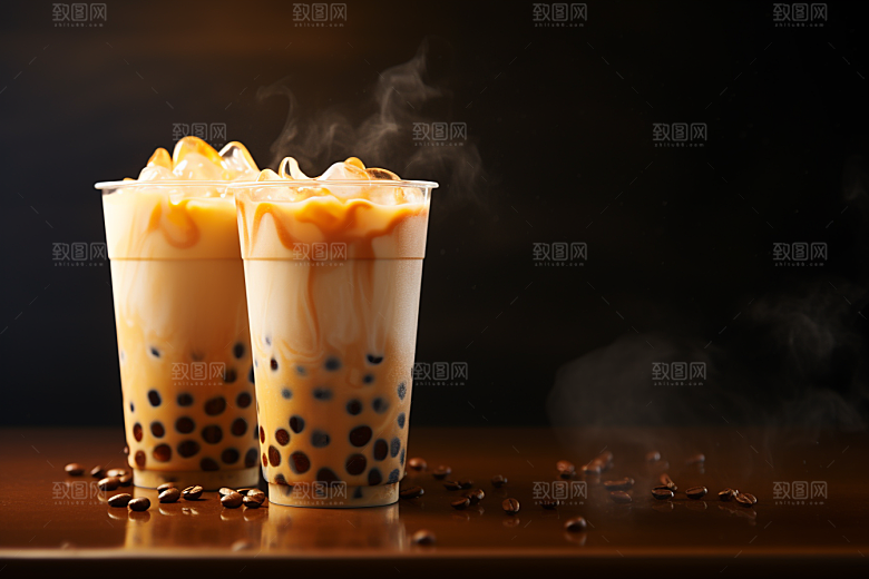 奶茶生活广告摄影图