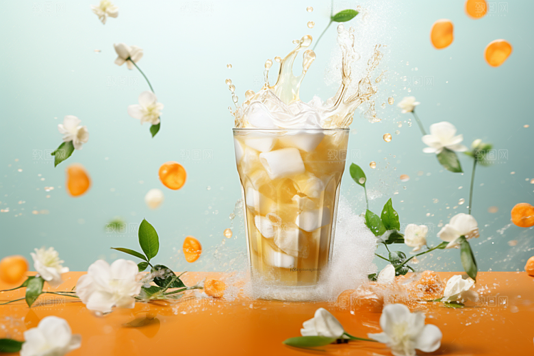 奶茶美味温暖摄影图