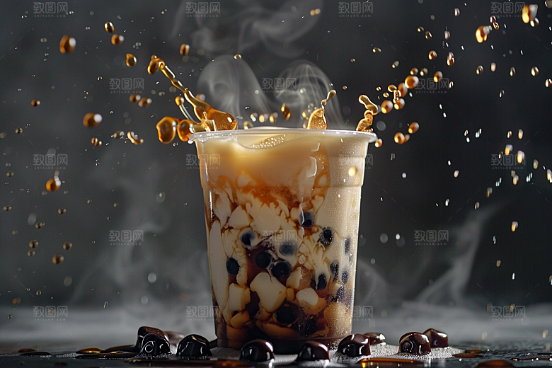 奶茶休闲美味摄影图