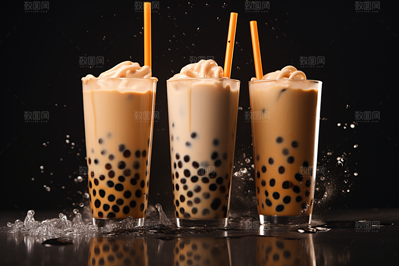 奶茶广告休闲摄影图