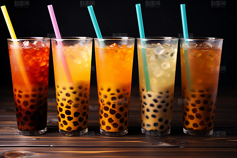 奶茶饮料美味摄影图
