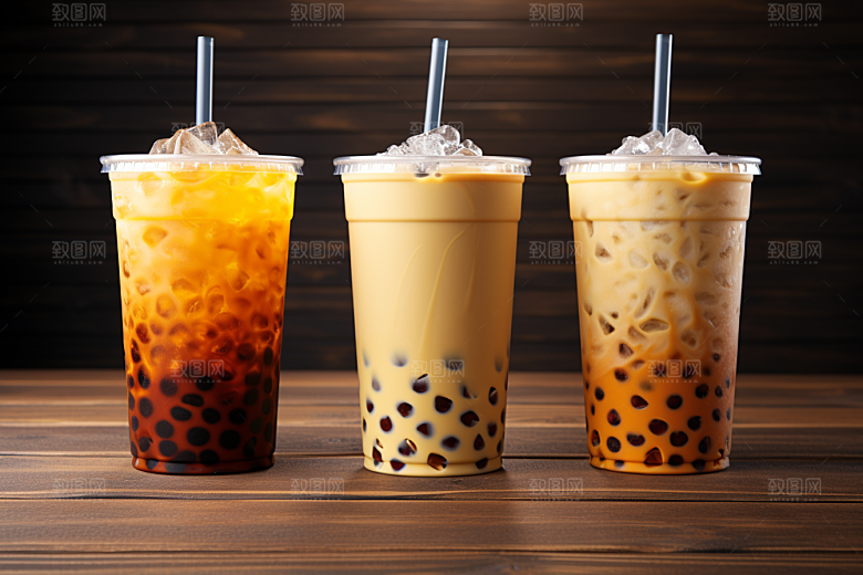 奶茶温暖果茶摄影图