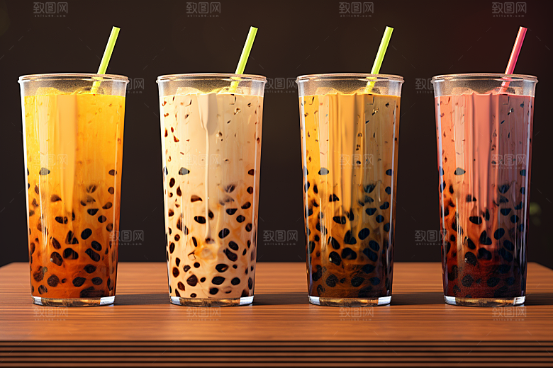 奶茶饮品卡路里摄影图