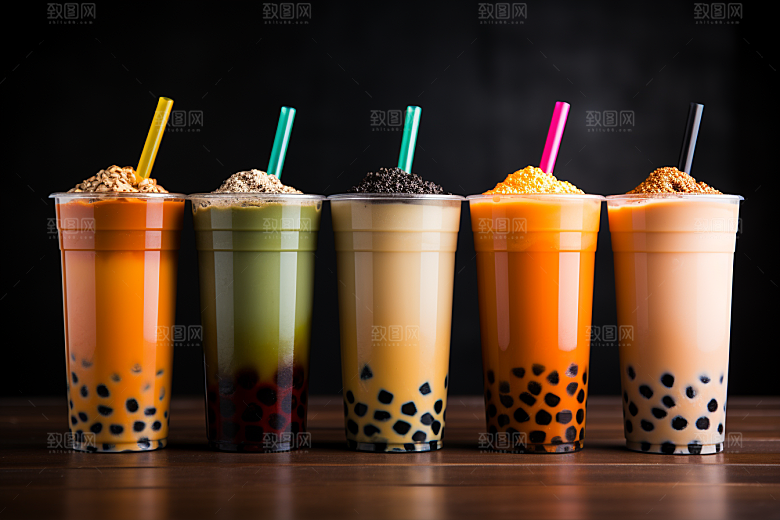 奶茶甜品卡路里摄影图
