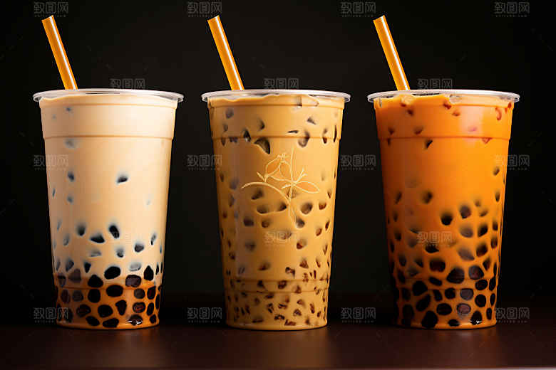奶茶甜品温暖摄影图