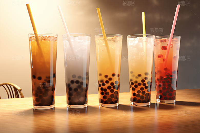 奶茶卡路里饮品摄影图