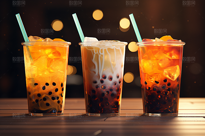 奶茶广告饮品摄影图