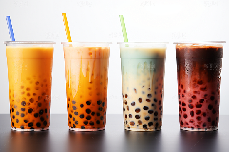奶茶温暖果茶摄影图