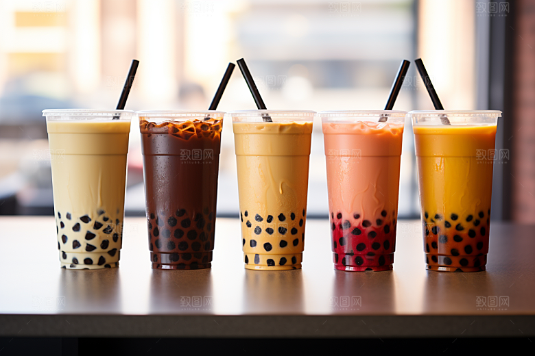奶茶饮料卡路里摄影图