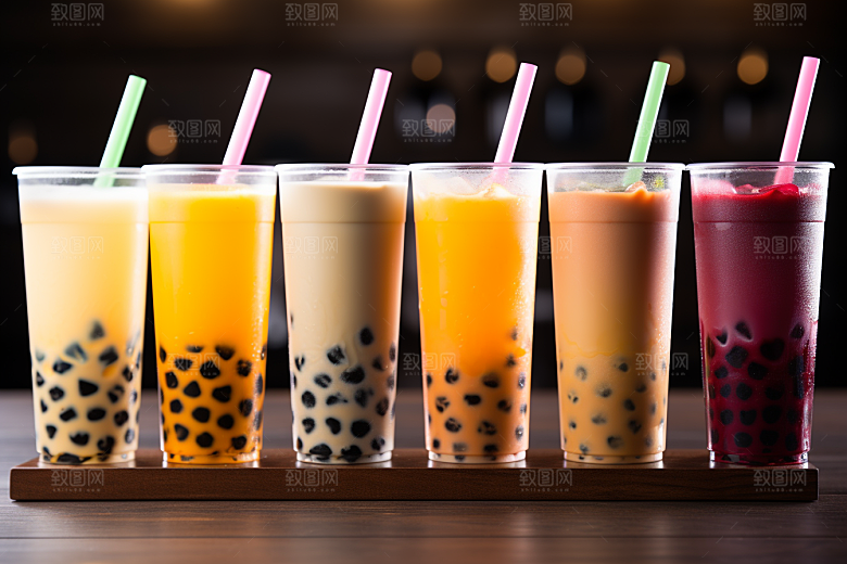 奶茶休闲广告摄影图
