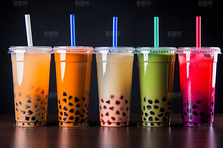 奶茶饮料高清摄影图
