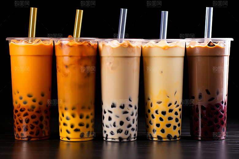 奶茶卡路里生活摄影图