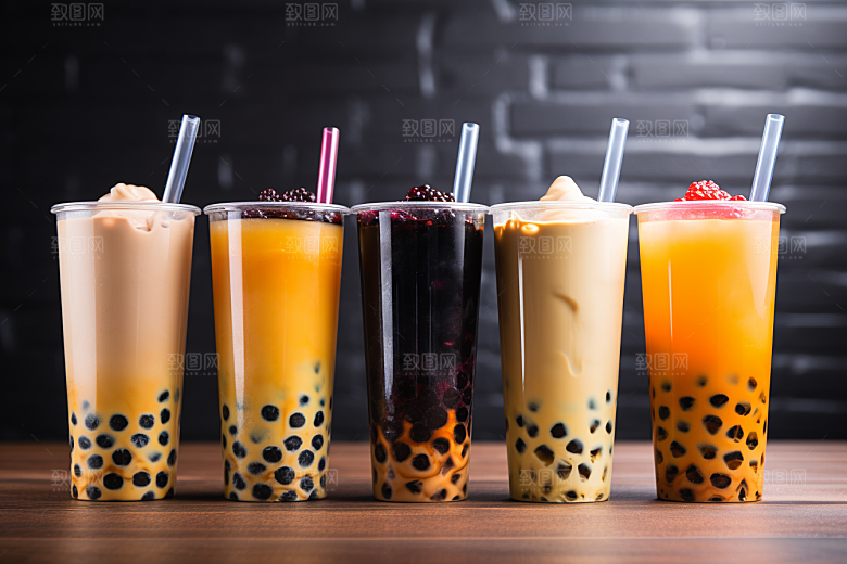 奶茶温暖果茶摄影图
