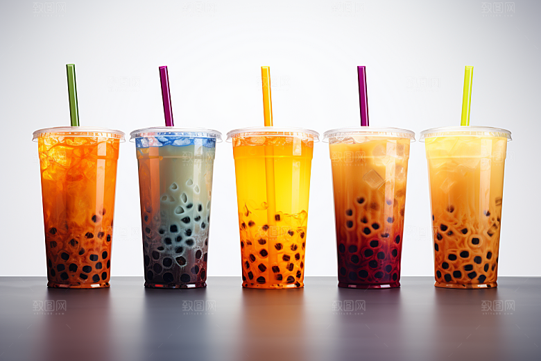 奶茶温暖果茶摄影图