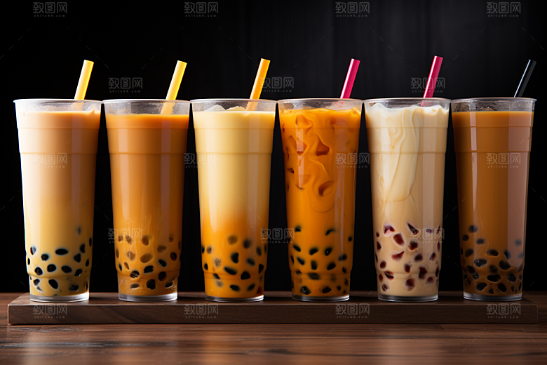 奶茶果茶温暖摄影图