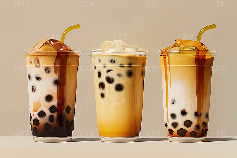 奶茶美味饮品摄影图