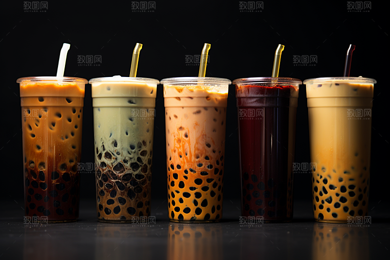 奶茶饮料美味摄影图