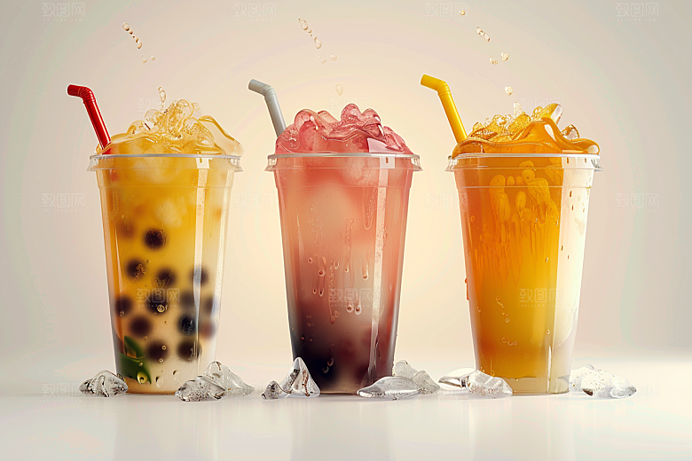 奶茶饮料休闲摄影图