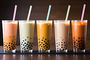 奶茶休闲果茶摄影图