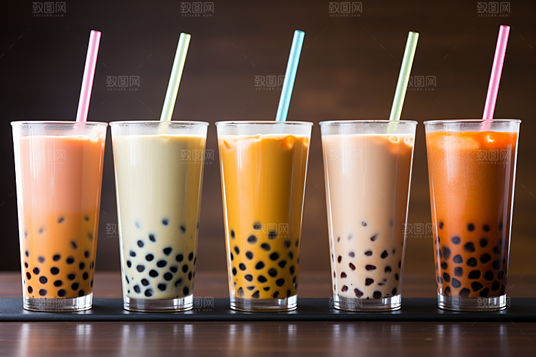 奶茶休闲果茶摄影图