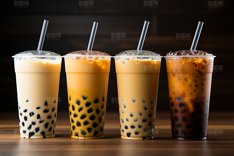 奶茶果茶休闲摄影图