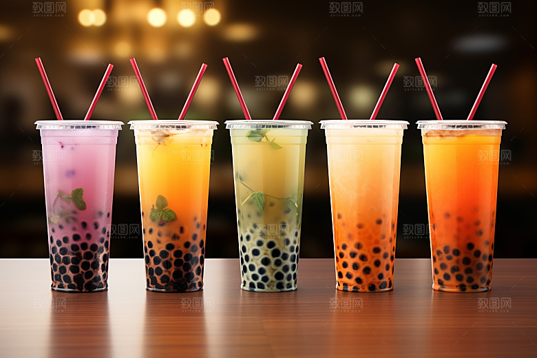 奶茶高清甜品摄影图
