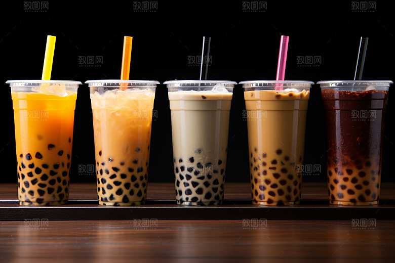 奶茶饮品休闲摄影图