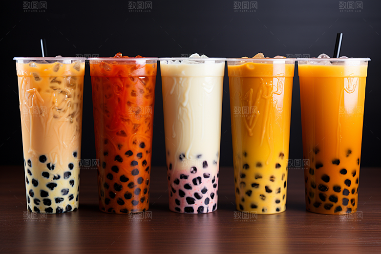 奶茶甜品高清摄影图