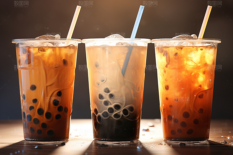 奶茶高清甜品摄影图