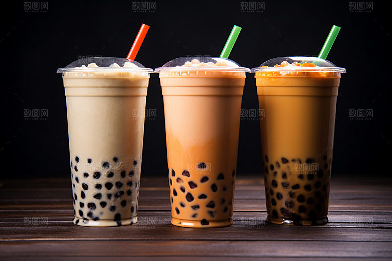 奶茶果茶温暖摄影图