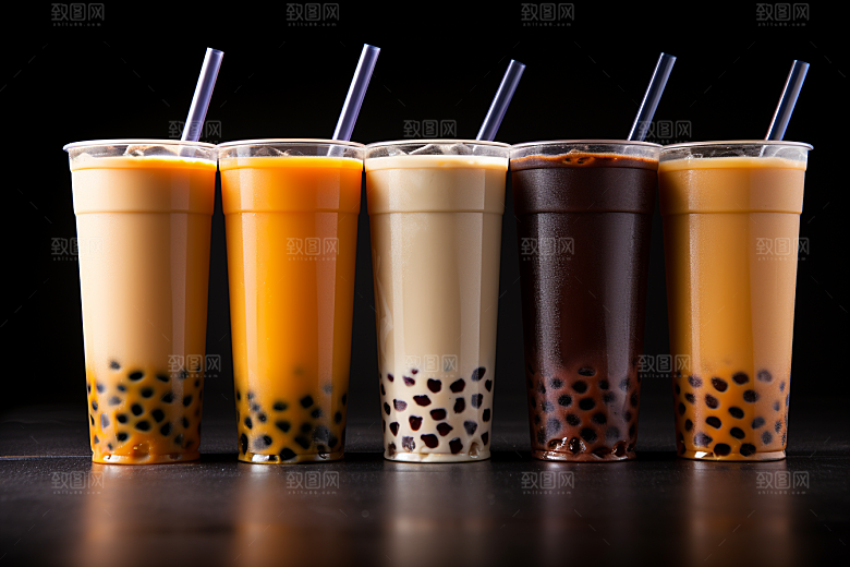 奶茶饮品果茶摄影图