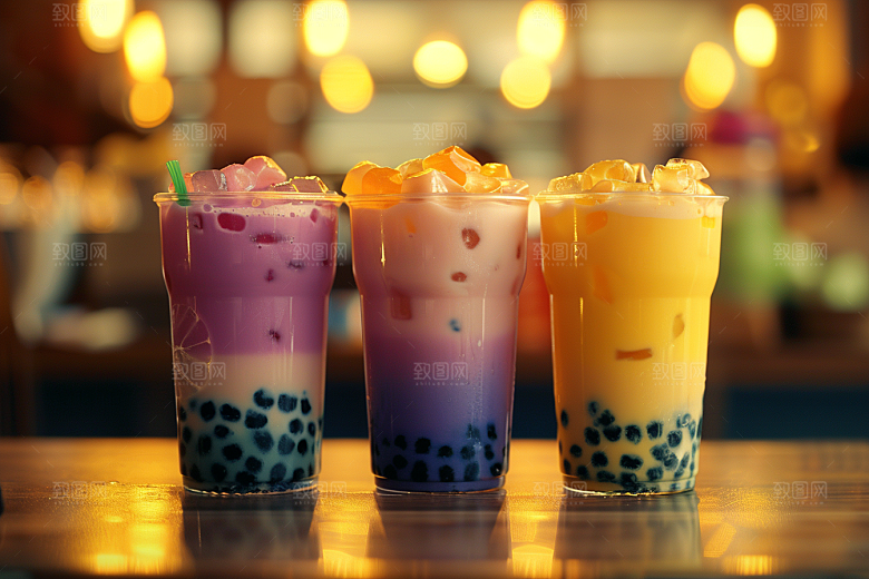 奶茶生活甜品摄影图