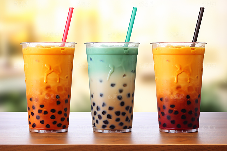 奶茶果茶果茶摄影图
