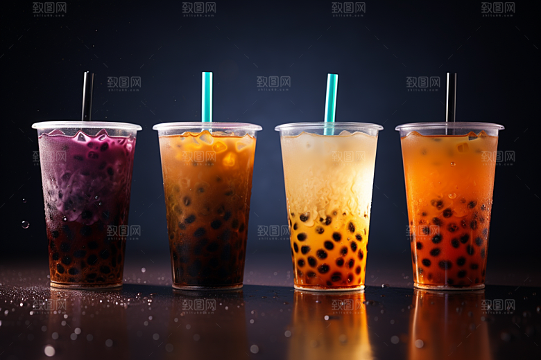 奶茶美味饮品摄影图
