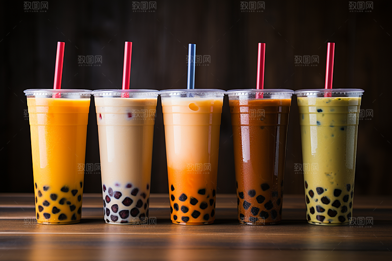 奶茶广告甜品摄影图