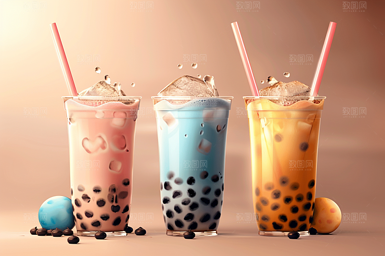 奶茶高清饮料摄影图