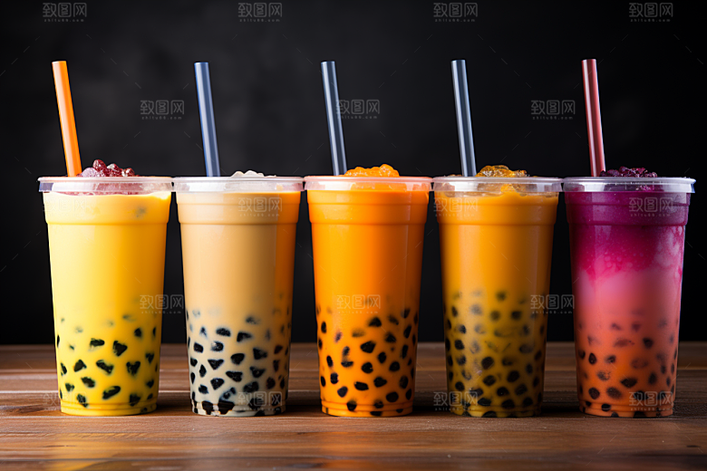 奶茶饮品休闲摄影图