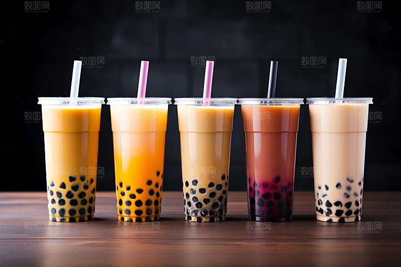 奶茶广告甜品摄影图