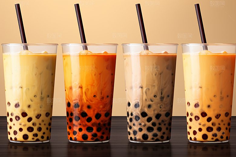 奶茶果茶温暖摄影图
