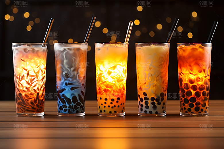 奶茶温暖卡路里摄影图