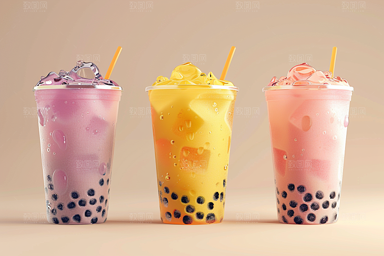 奶茶休闲广告摄影图