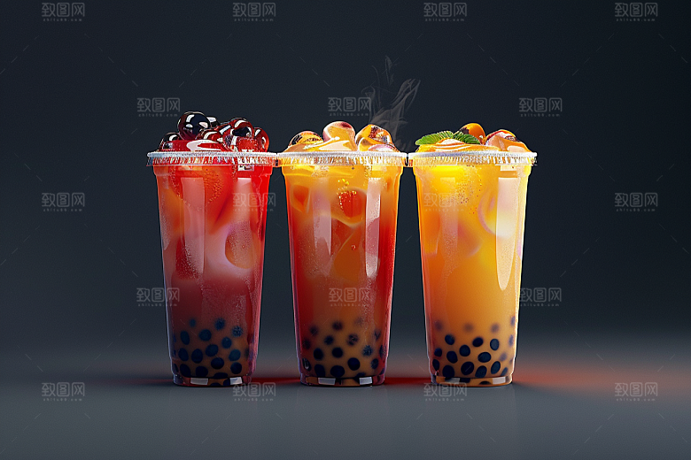 奶茶温暖广告摄影图
