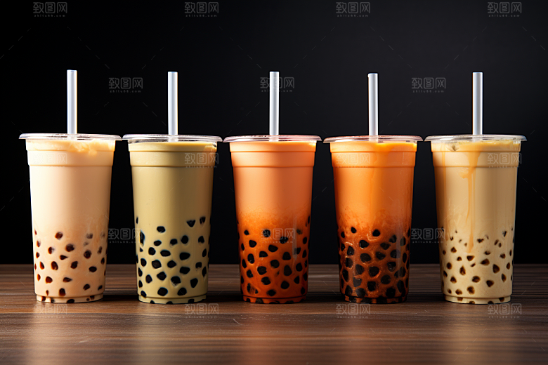 奶茶果茶高清摄影图
