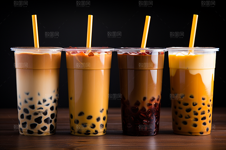 奶茶温暖甜品摄影图
