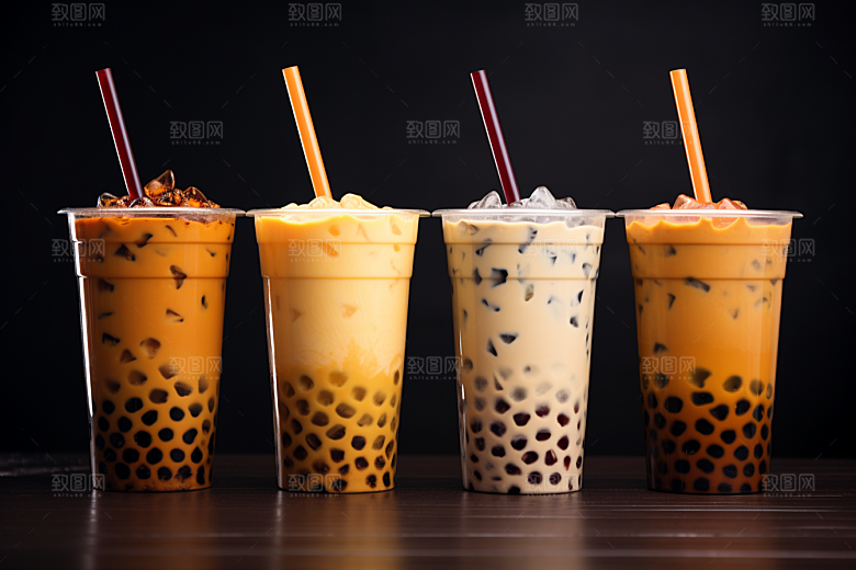 奶茶生活卡路里摄影图