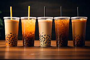 奶茶高清美味摄影图